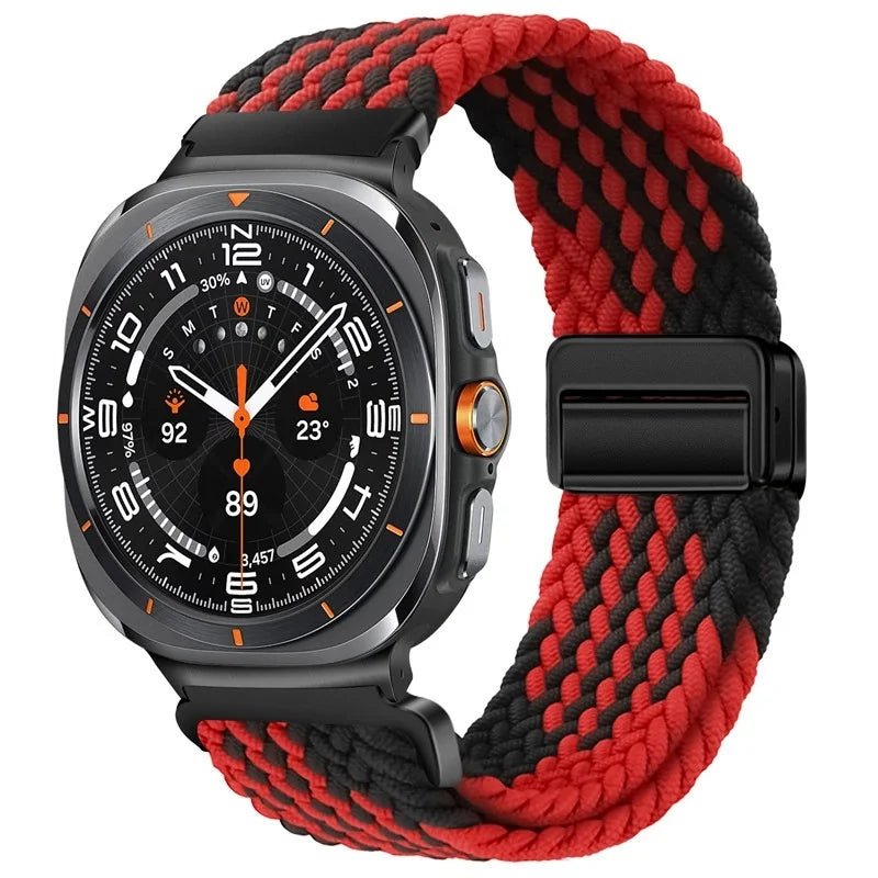Nylon Braided Loop Strap | Magnetic Sport Bracelet for Watches