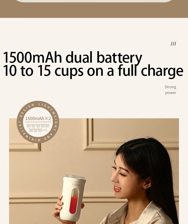 Portable USB Electric Fruit Blender | Multi-Functional Juice Cup