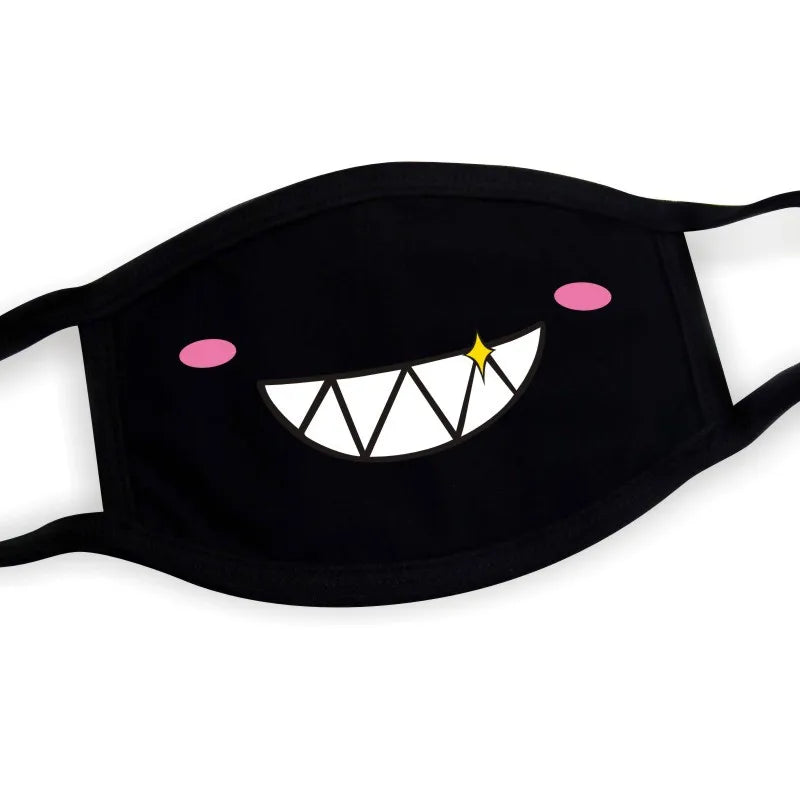 Funny Expression Anime Party Mouth Face Mask | Unisex Kawaii Mask