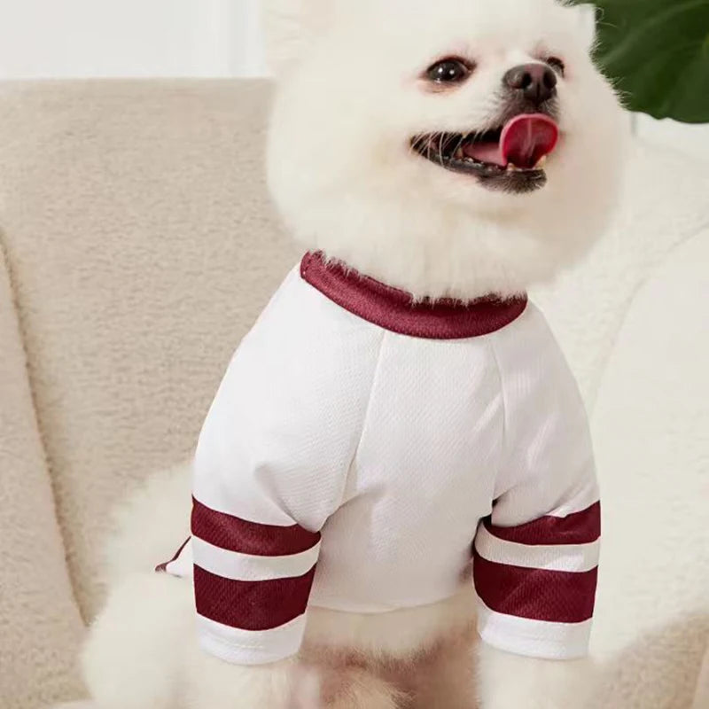 Breathable Mesh Dog Jersey | Sporty Summer Puppy Shirt