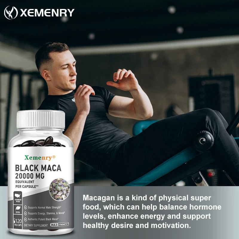 Black Maca Root Supplements for Energy, Endurance & Performance