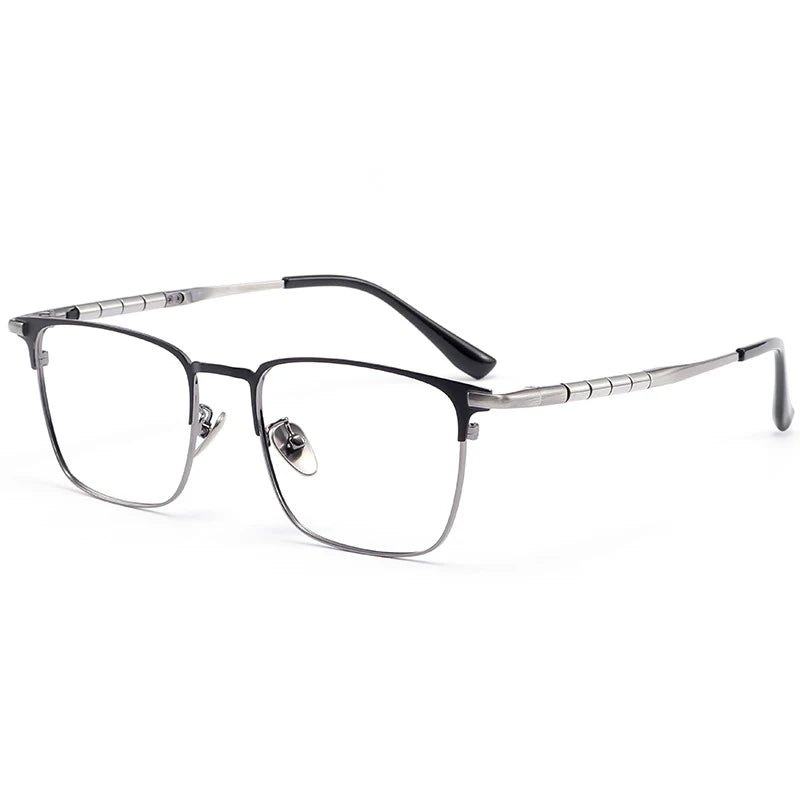 Men's Pure Titanium Square Eyeglasses | Stylish Business Eyewear