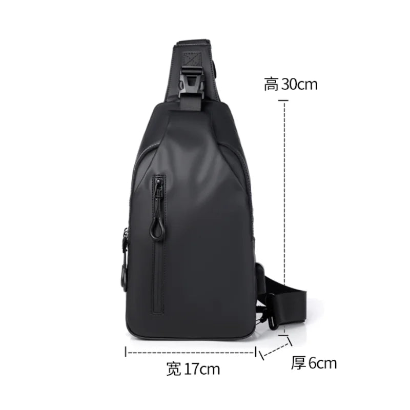 Multifunctional Chest Bag for Men | Cross Body with USB Charging