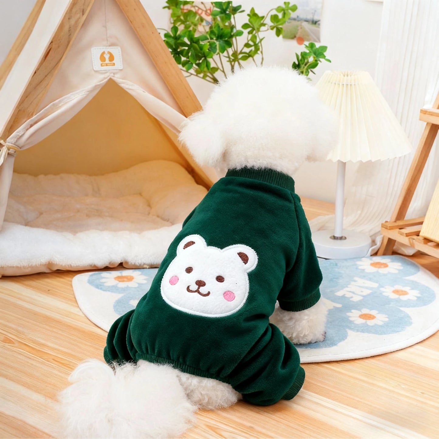 Warm Fleece Jumpsuit for Pets | Cozy Autumn/Winter Coat