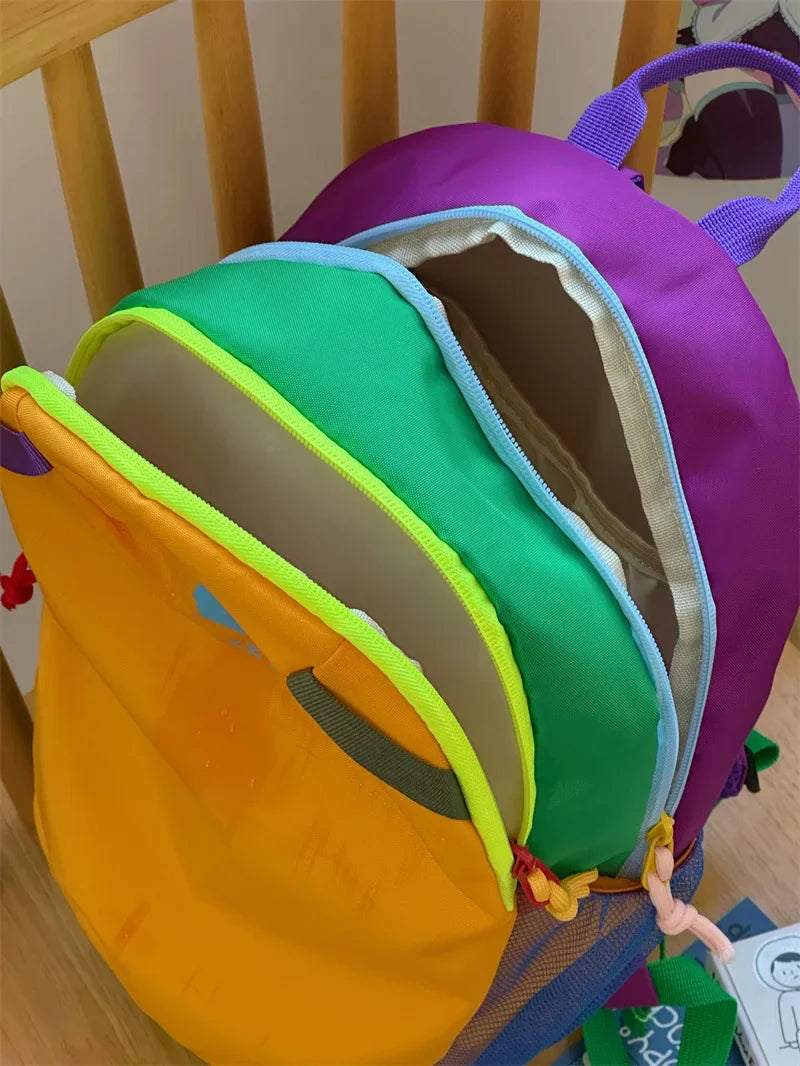 Dopamine backpack, contrasting colors, travel backpack, hiking, mountaineering, outdoor leisure, lightweight travel, study bag