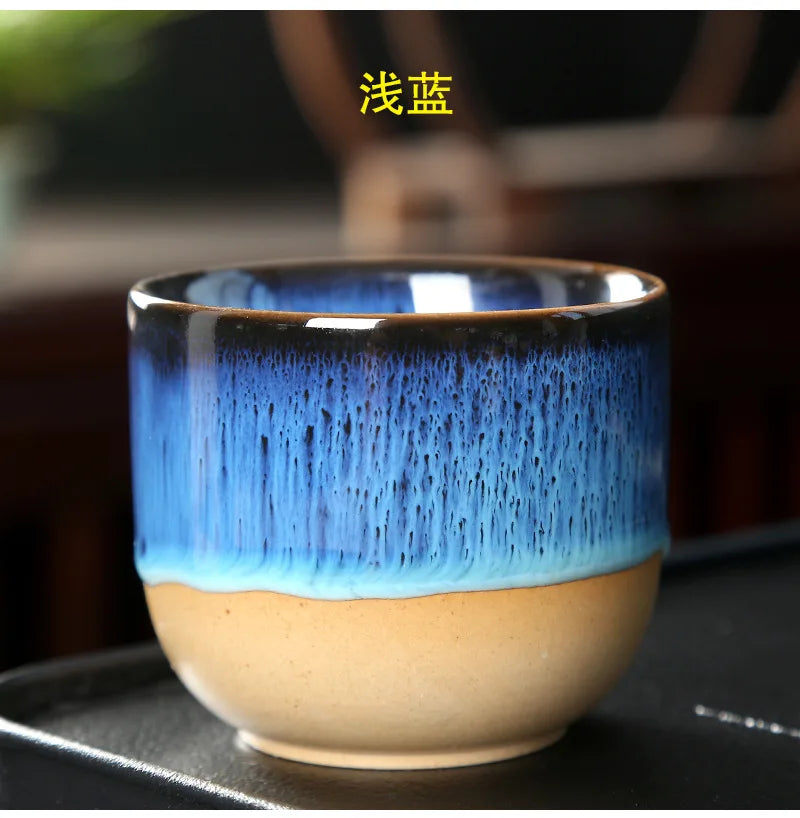 Taza de café de cerámica con degradado vintage | Elegante taza de té para cada sorbo