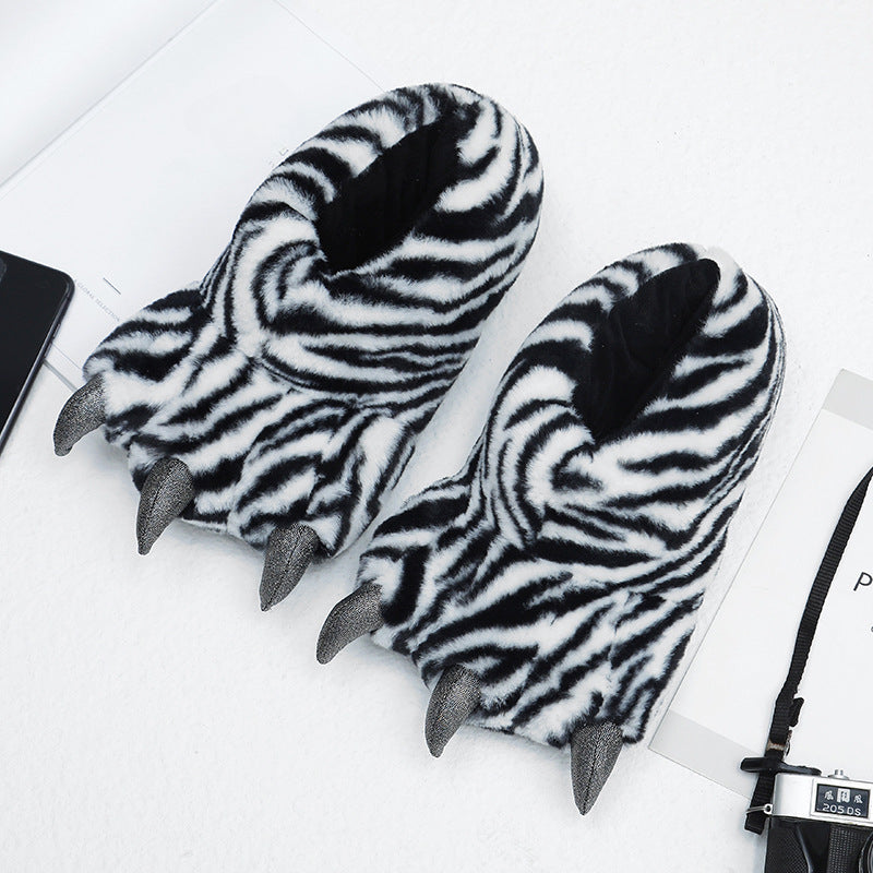Fluffy Bigfoot Bear Paw Slippers | Cozy Unisex Indoor Slides