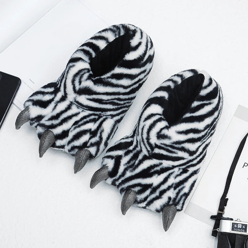 Fluffy Bigfoot Bear Paw Slippers | Cozy Unisex Indoor Slides