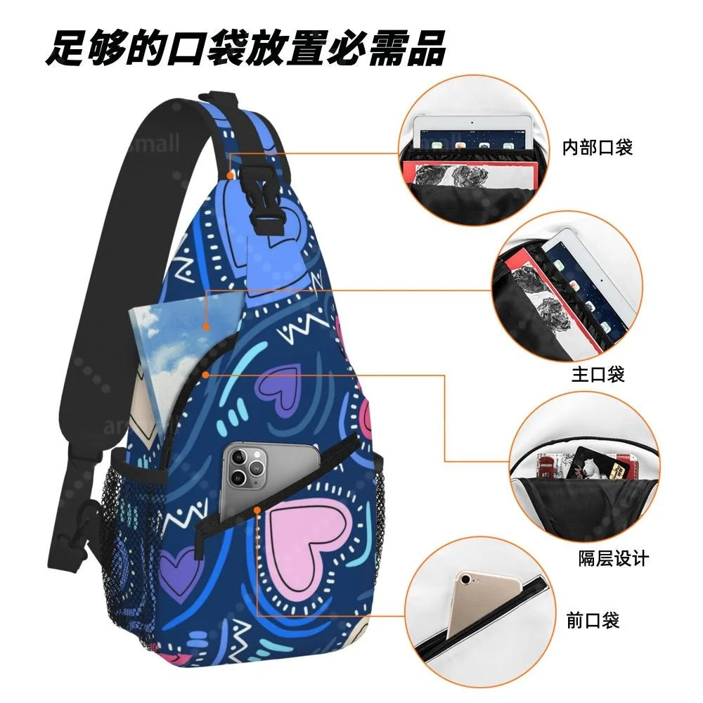 Lightweight Crossbody Sling Bag for Travel & Outdoor Activities