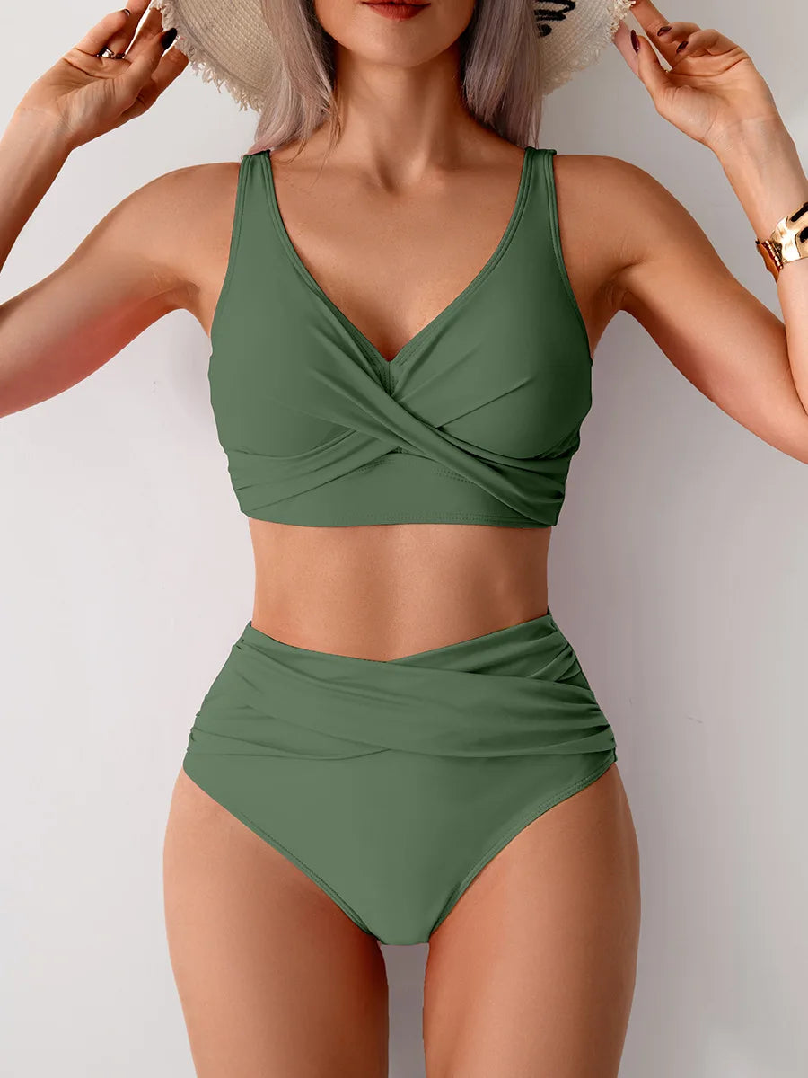 Stylish High Waist Bikini Set for Women | Perfect Beach Swimwear