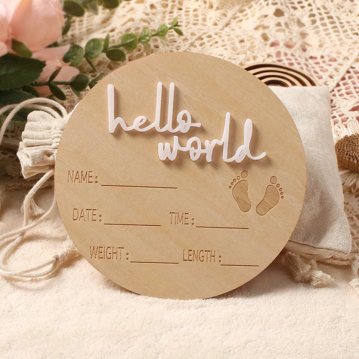 Newborn Baby Photo Props | Cute Wooden Photography Ideas