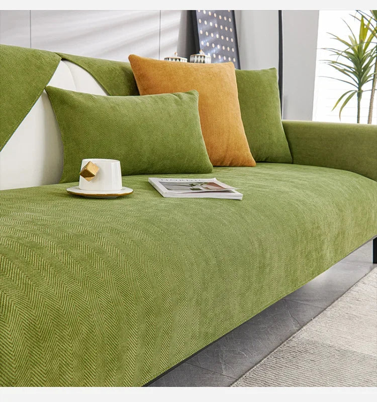 Universal Chenille Fabric Non-Slip Sofa Seat Cover | Home Decor