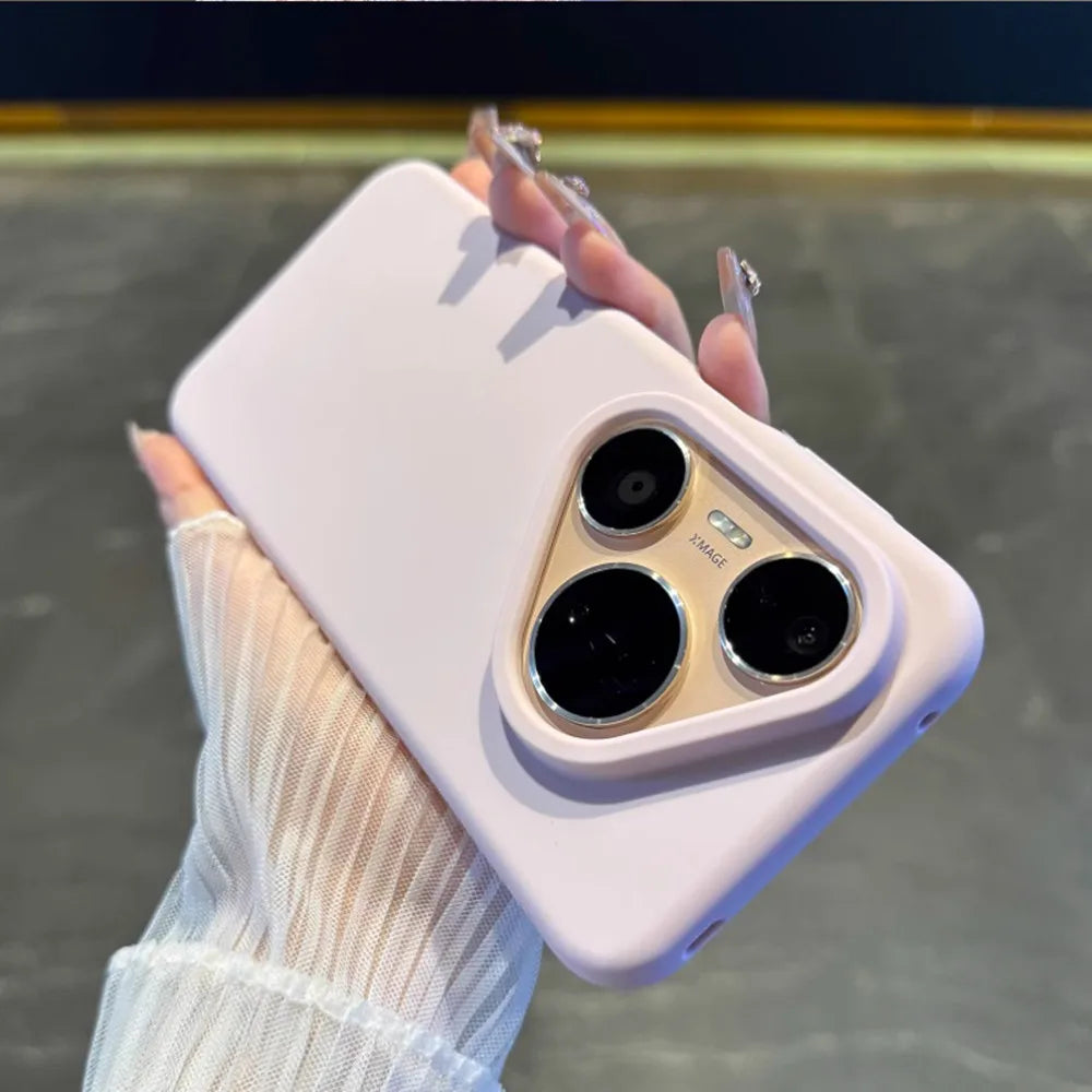 Liquid Silicone Phone Case For Huawei Pura 80 Pro Pura 70 P60 P50 P40 P30 Pro Mate 70 60 50 Luxury Soft Skin Smooth Cover Funda