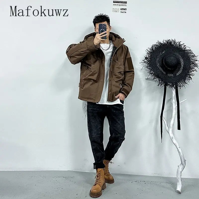Men's Casual Hooded Parka | Warm Multi-Pocket Winter Jacket