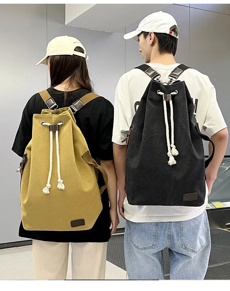 Retro Canvas Backpack Shoulder Bag | Stylish & Functional Gear