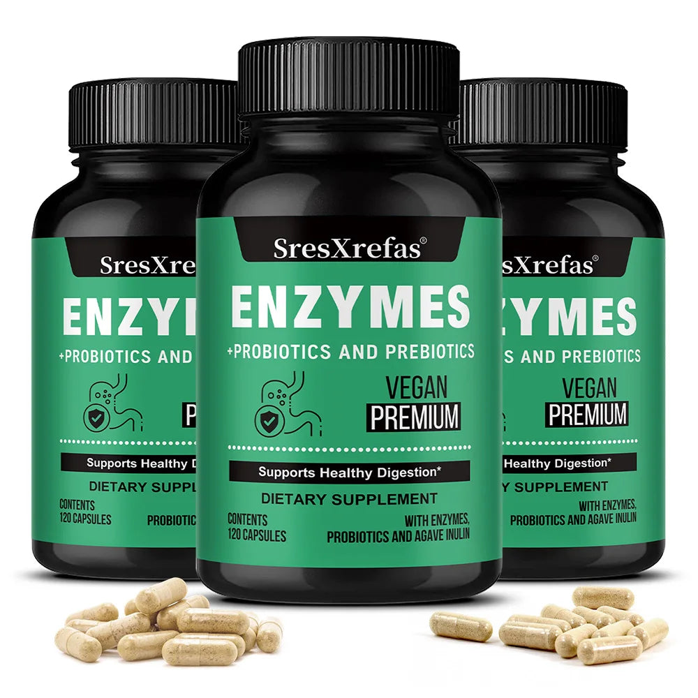 Probiotic Prebiotics & Digestive Enzymes Capsules for Gut Health