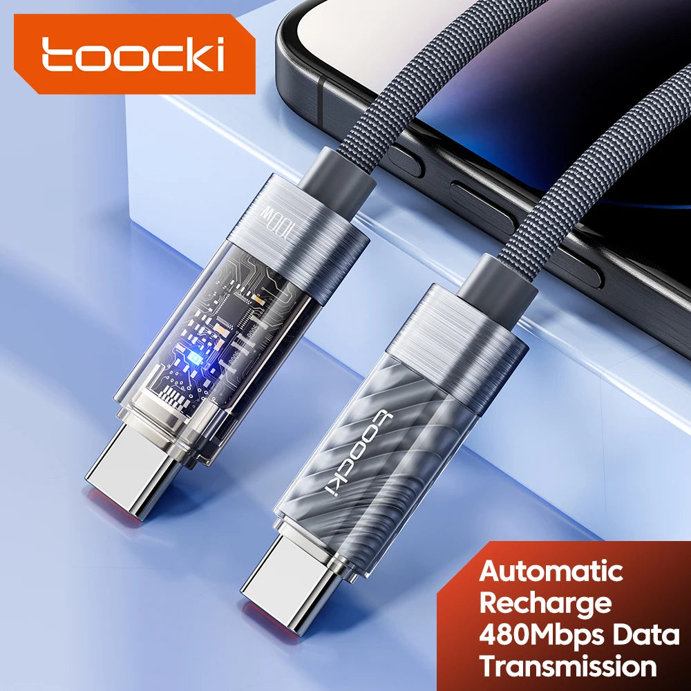 100W USB-C to USB-C Cable | Fast Charging & Data Transfer
