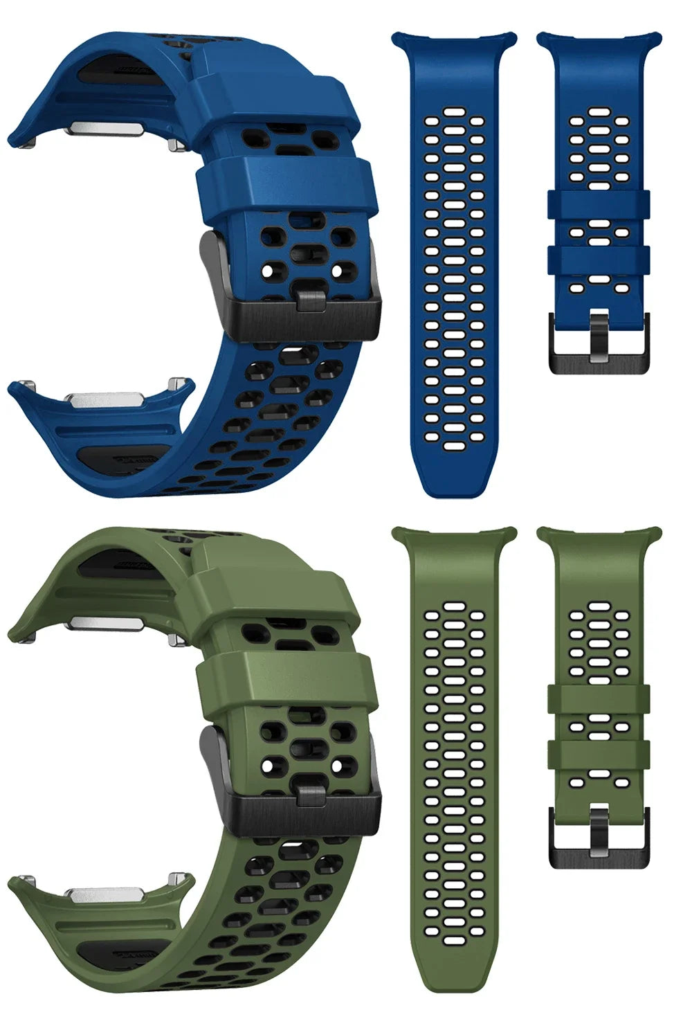 Silicone Breathable Band for Sports Watches | Comfortable Strap