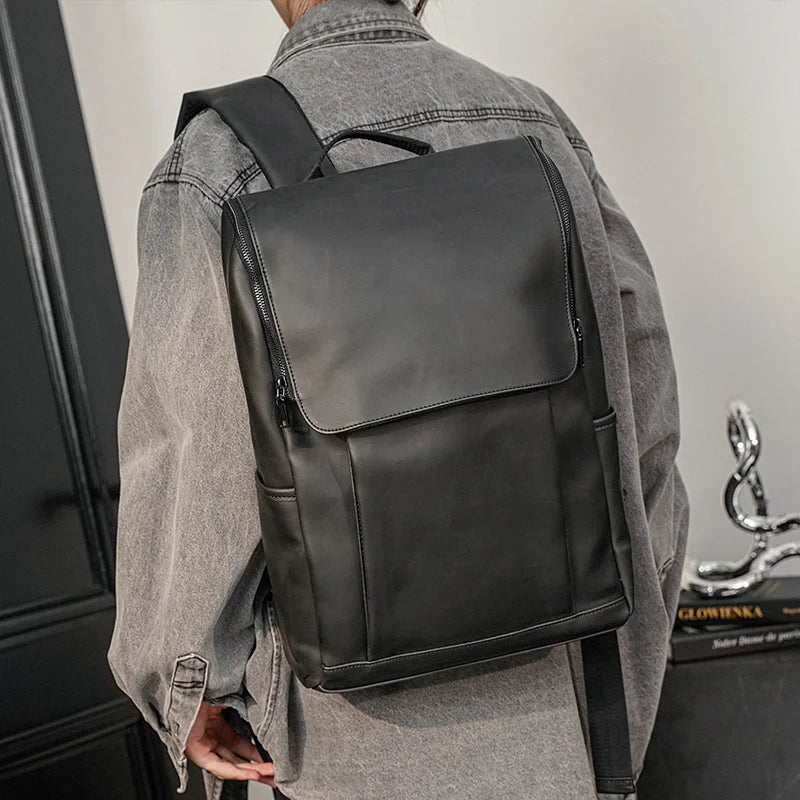 Men's Vintage Leather Backpack | Large Capacity Multifunctional Bag
