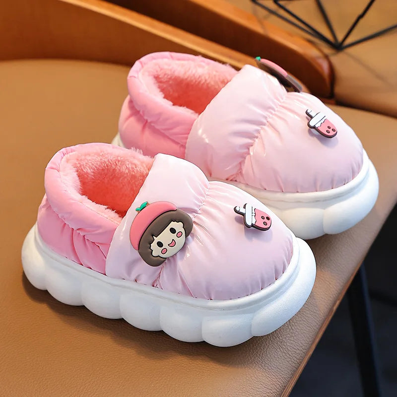 Children's Warm Plush Slippers | Cozy Anti-Slip Winter Footwear