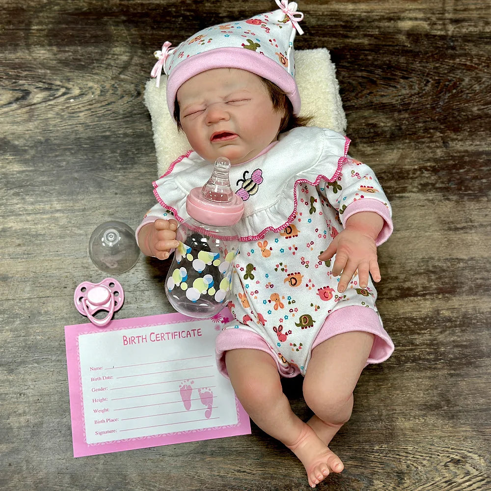17 Inch Reborn Doll with Crying Expression | Perfect Gift for Collectors