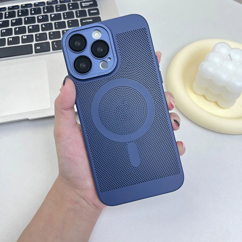 Funda de lujo mate para teléfono con disipación de calor | Protectora y elegante