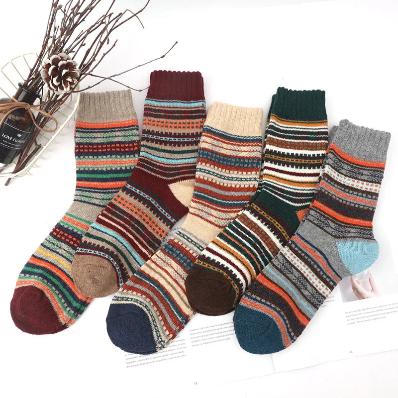 Colorful Wool Socks for Men | Warm & Comfortable Winter Footwear