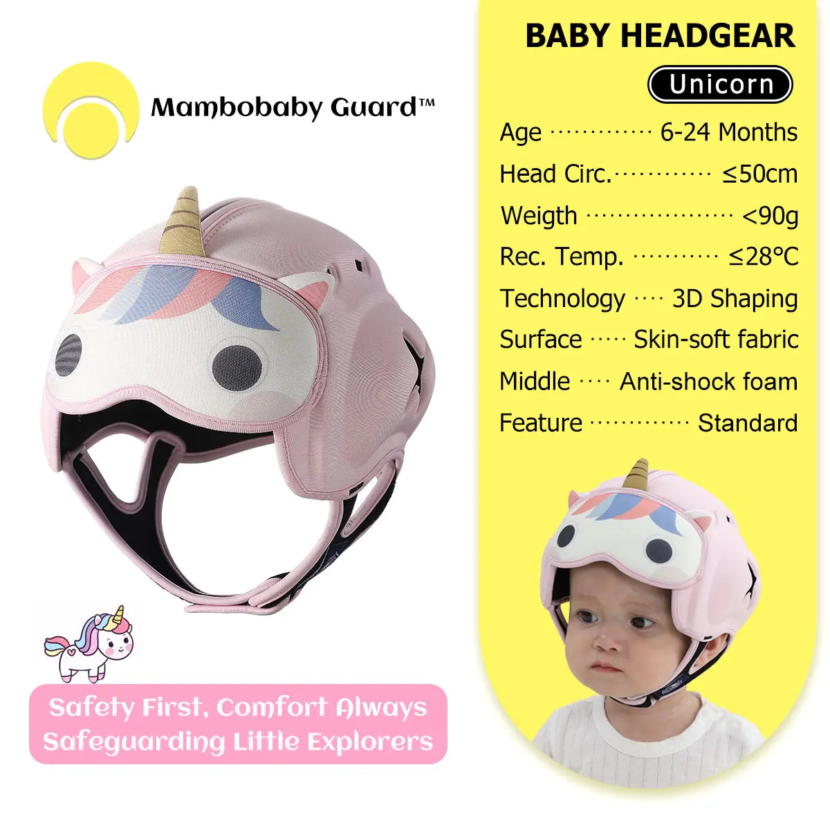 Cute Ladybug Baby Helmet | Safe Anti-Shock Headgear for Infants