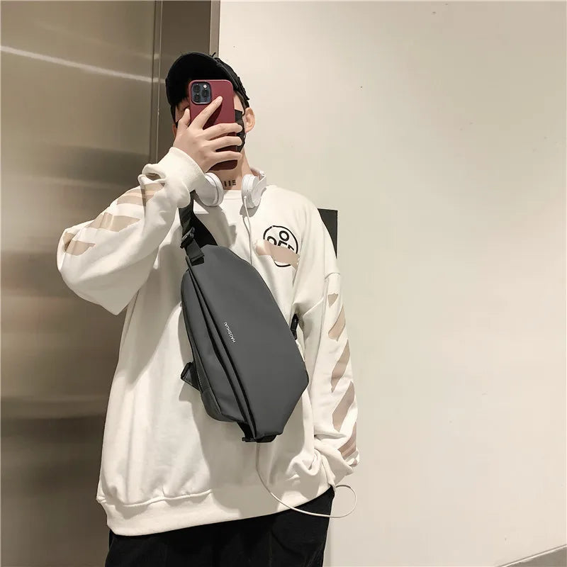 Men's Waterproof Crossbody Bag | Stylish Casual Shoulder Bag