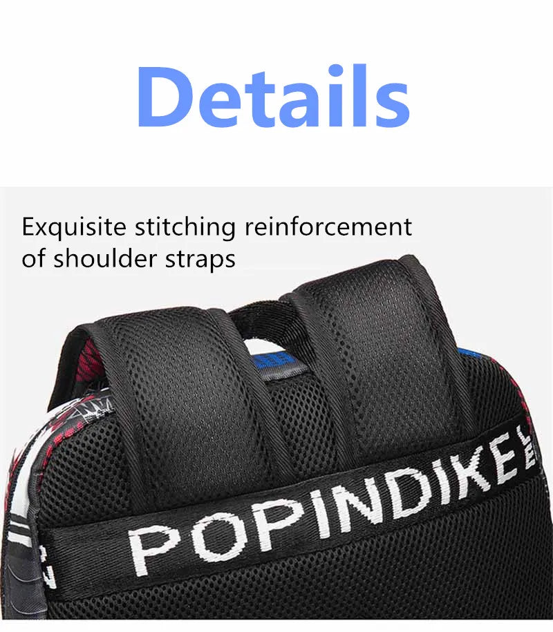 Cartoon Shark Print Backpack | Perfect School Rucksack for Kids