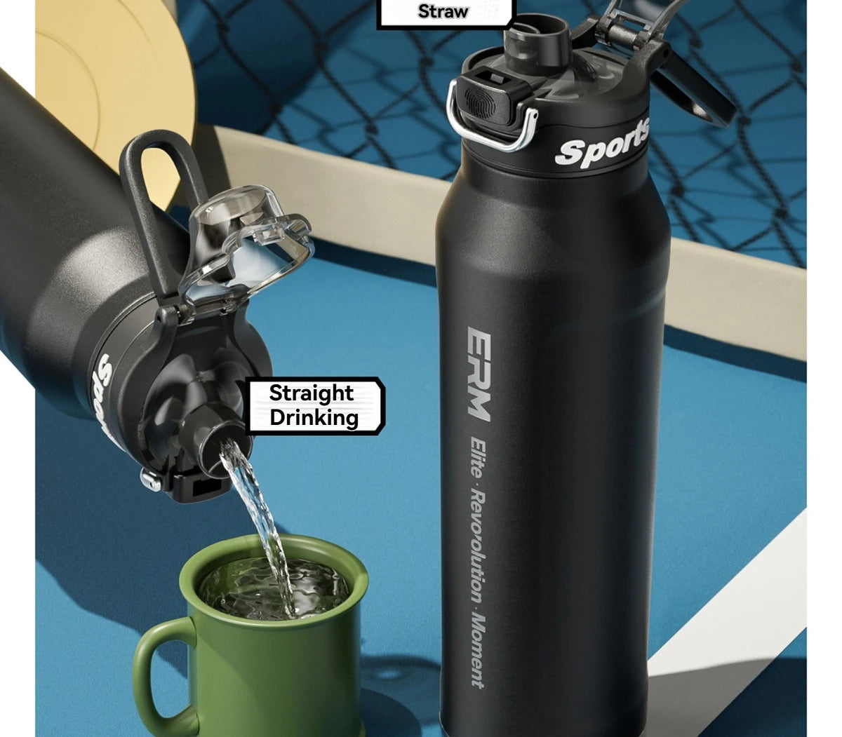 Insulated Stainless Steel Water Bottle | Perfect for Cycling & Sports