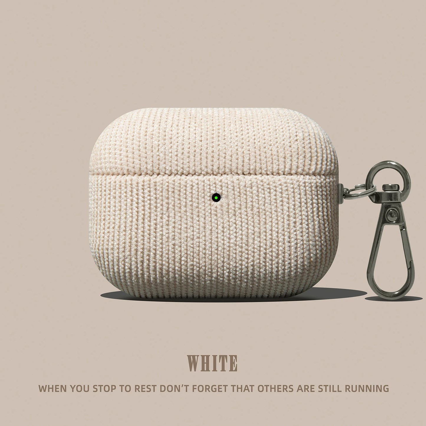 Luxury Corduroy Earphone Case | Soft Leather Protective Cover