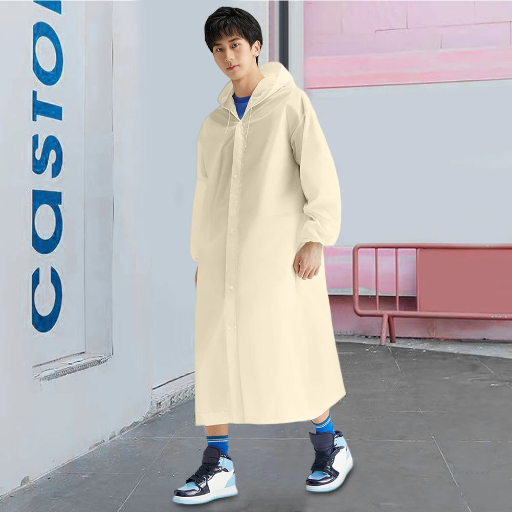 Thickened Waterproof Adult Raincoat | Unisex Hooded Outdoor Gear