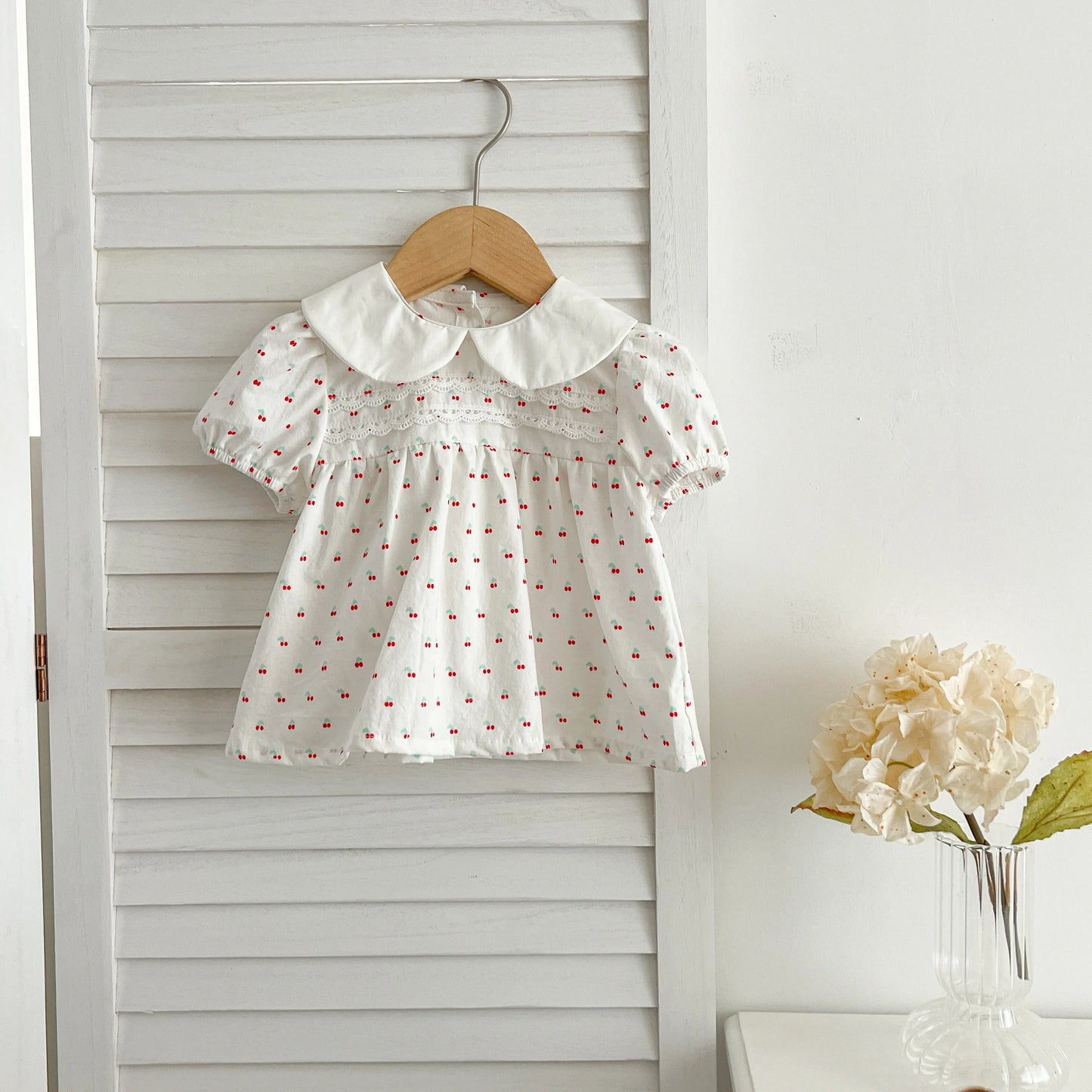 Summer Baby Girls Clothing Set | Floral Puff Sleeve Outfit