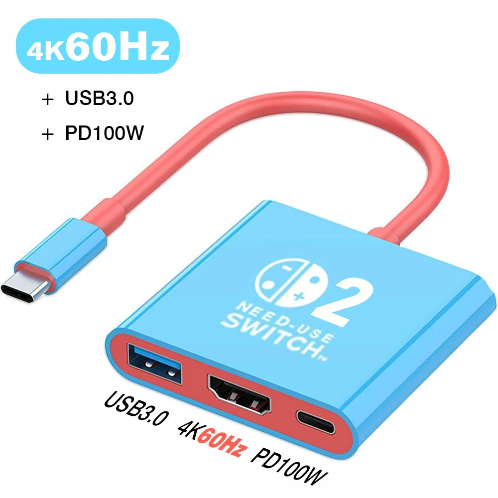 3-in-1 USB-C Hub | 4K HDMI Adapter with Fast Charging