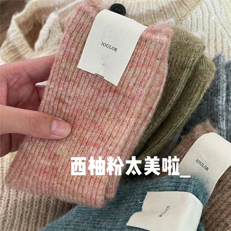 Warm Long Wool Cashmere Thermal Socks for Women | Cozy Comfort