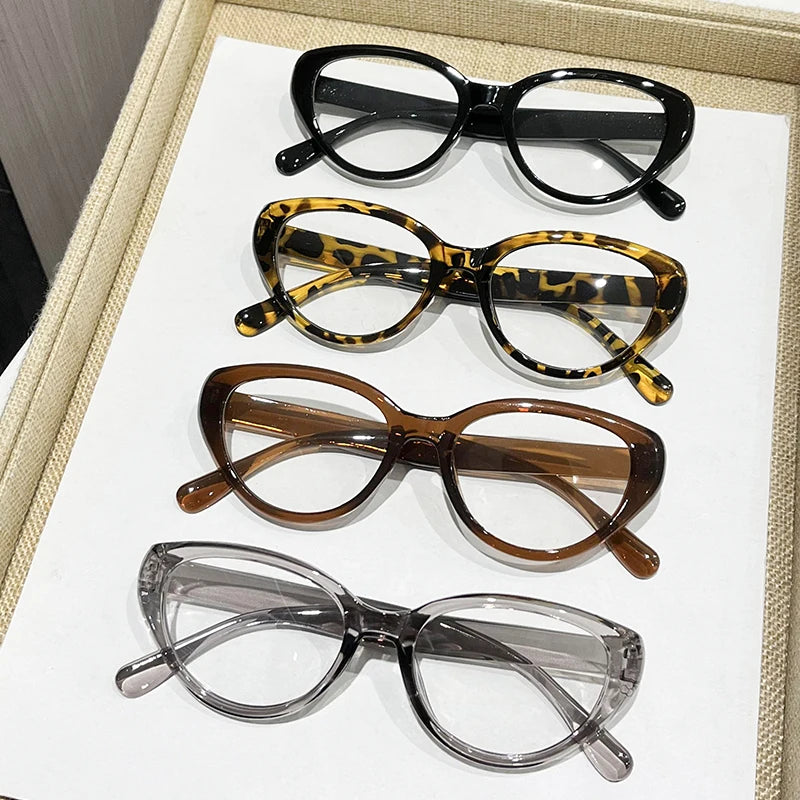 Trendy Cat-Eye Glasses for Unisex Street Fashion Accessories