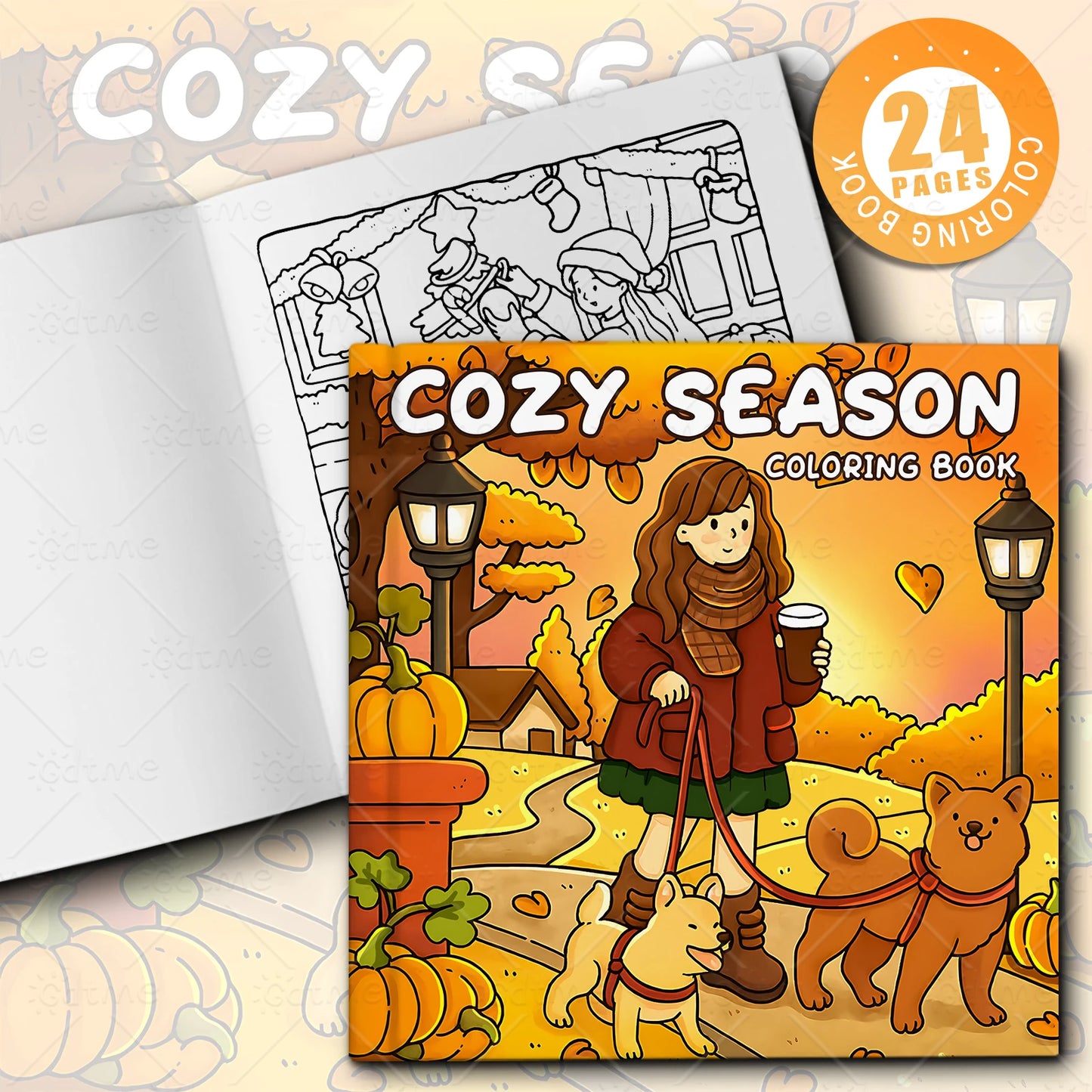 Adult Coloring Book for Relaxation | Cozy Season Designs
