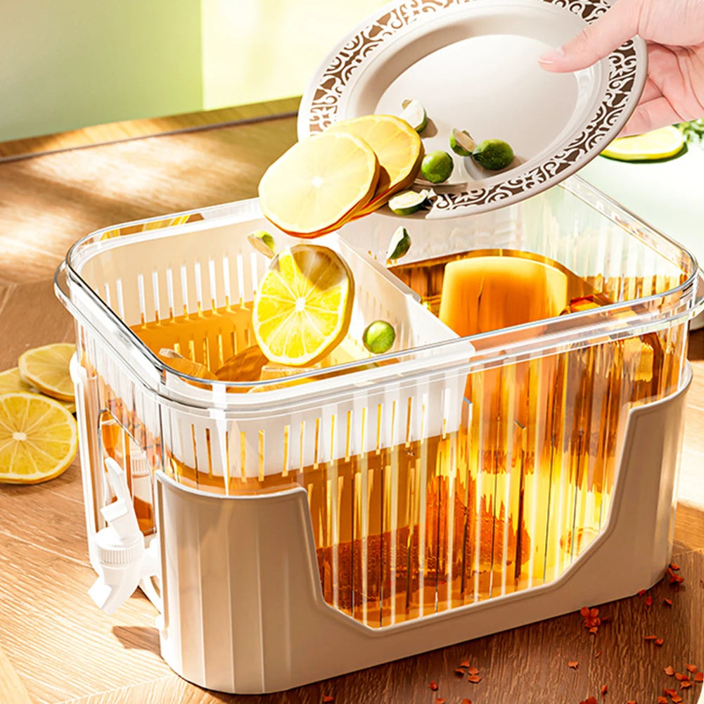 5L Cold Water Kettle with Faucet | Portable Juice Dispenser