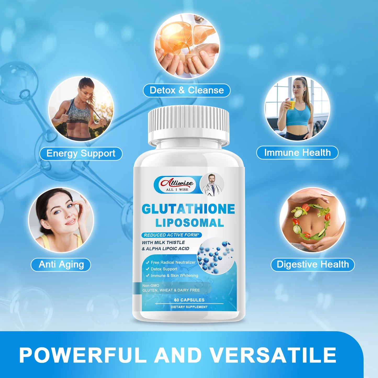 Glutathione Capsules for Skin Whitening & Immunity Boost