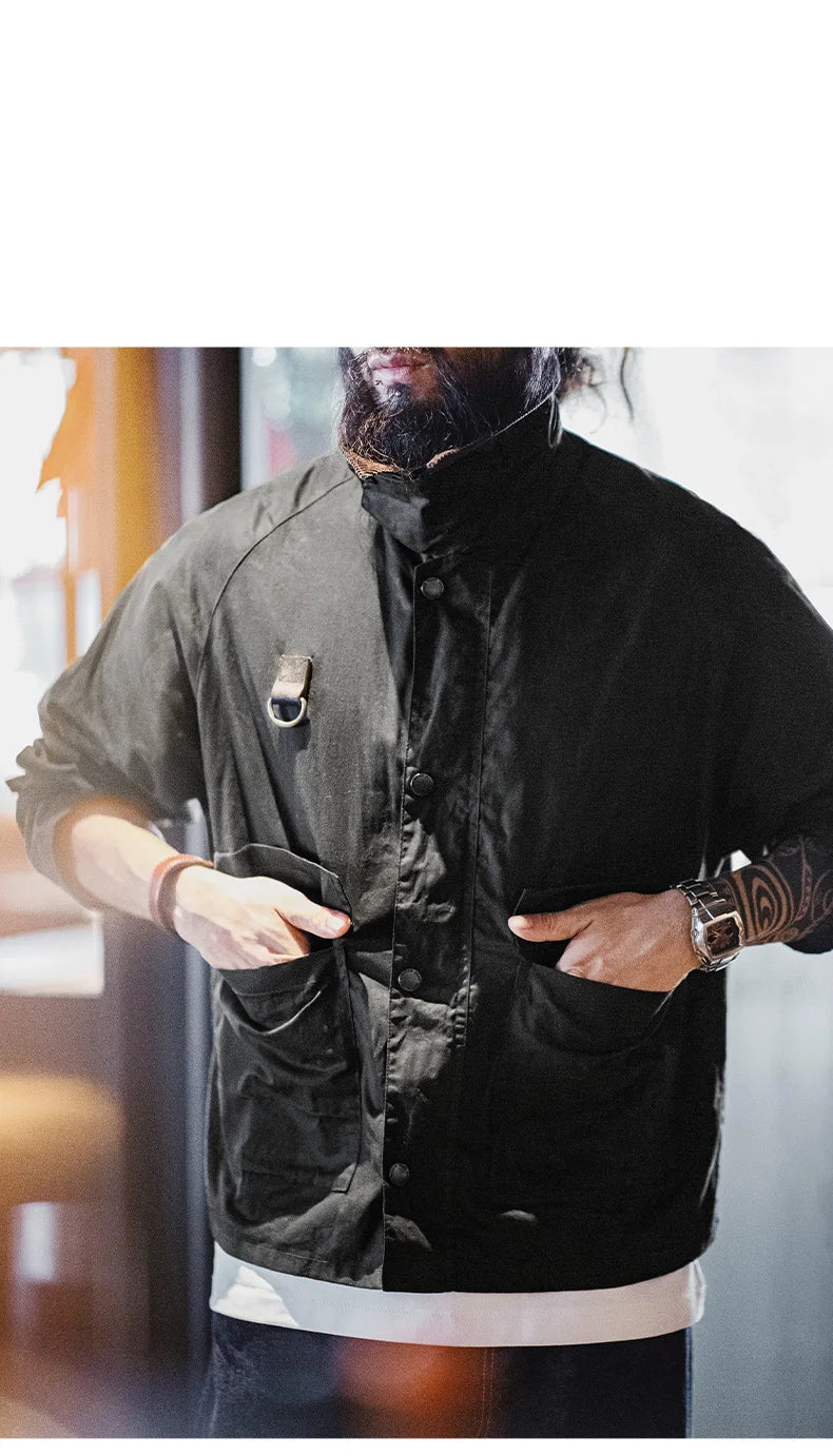 Vintage Waxed Fishing Jacket for Men | Classic Outdoor Coat