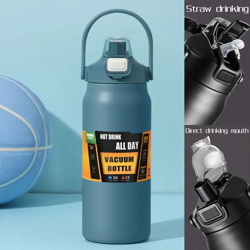 Large Capacity Insulated Stainless Steel Thermo Bottle | Portable Mug