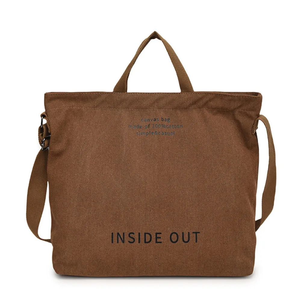 Large Canvas Shoulder Tote Bag | Stylish & Functional Handbag
