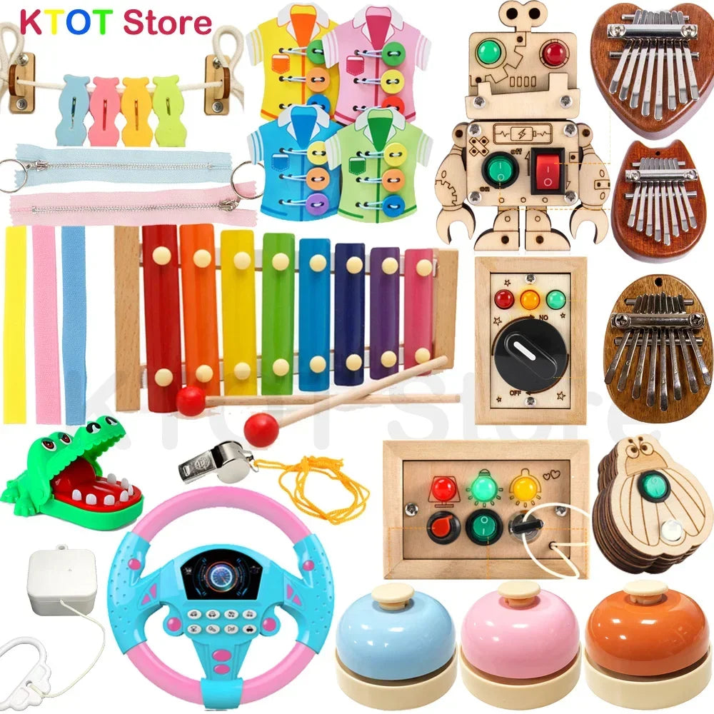 Montessori Busy Board for Toddlers | Interactive Learning Fun