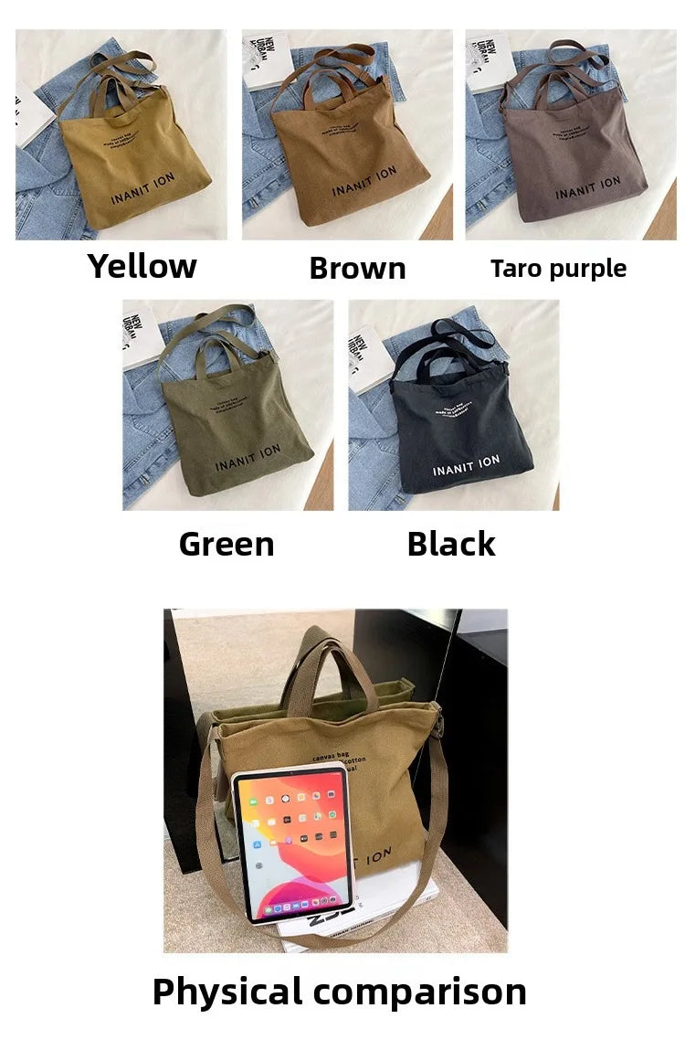Trendy Urban Canvas Messenger Bags for Men & Women | Large Capacity