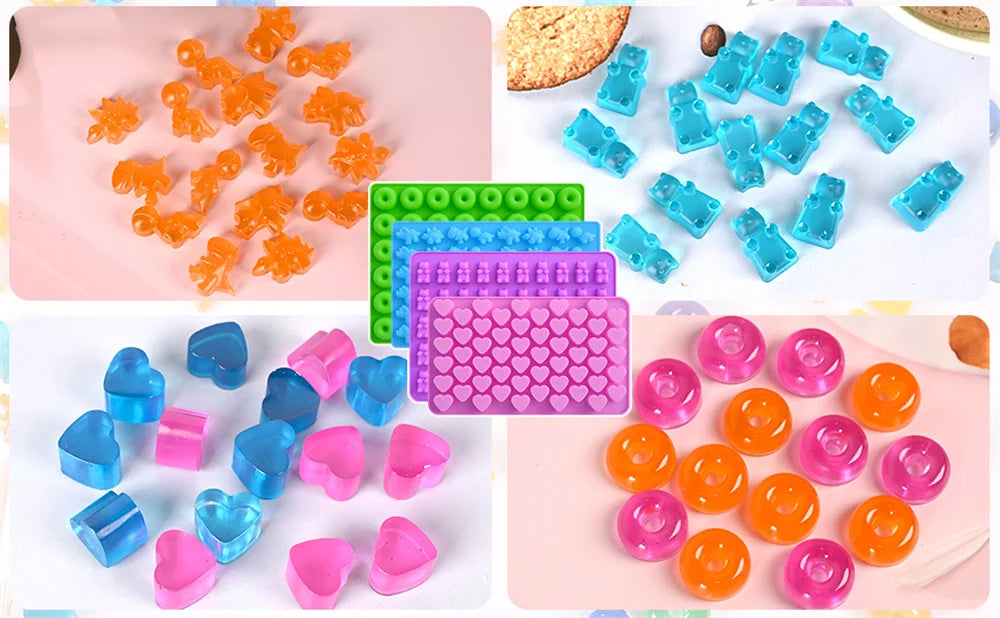 DIY Candy Silicone Moulds Set | Create Fun Gummy Treats at Home