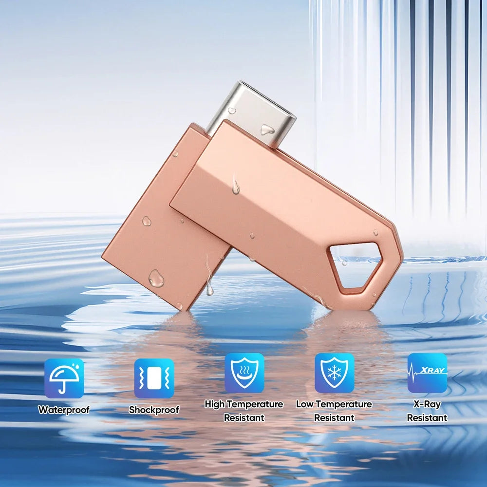 Dual TYPE-C Metal USB Flash Drive | Reliable Memory Storage