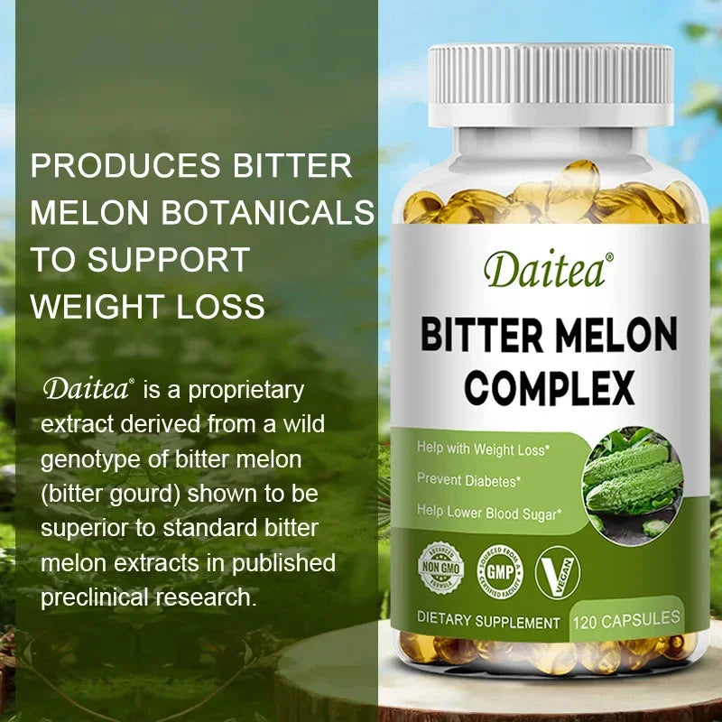 Natural Bitter Melon Extract Capsules | Support Blood Sugar & Fat Burn