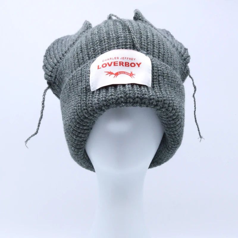 Unisex Long Fox Ears Knitted Beanie | Y2K Bunny Rabbit Hat