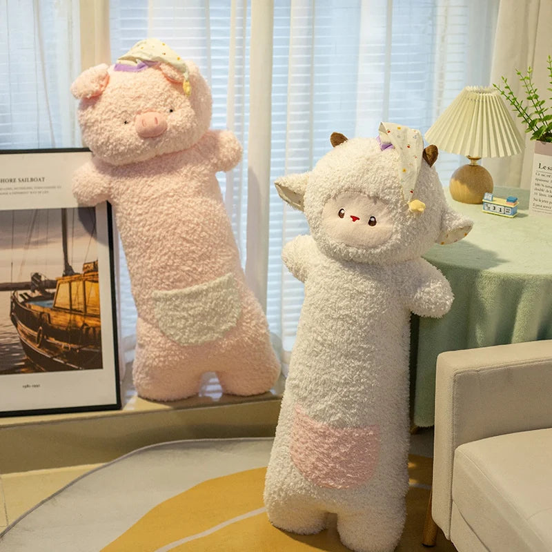 90cm Giant Plush Animal Pillow | Soft Sleep Cartoon Doll for Kids